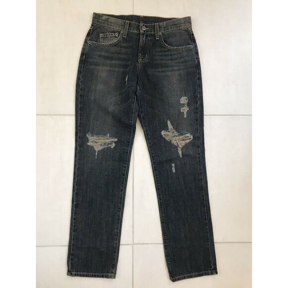 Carmar Matt Baggy Distressed Mid Rise Non Stretch Jeans - Picture 1 of 12
